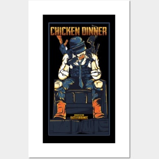 PUBG Mobile Chicken Dinner Posters and Art